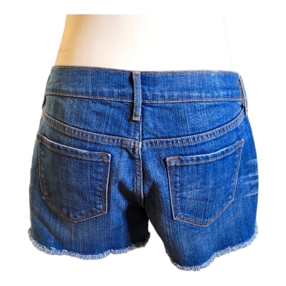 Old Navy Diva Cutoff Jean Shorts | Mid-Rise | Blue Wash Denim | Denim Shorts | 4 - Picture 4 of 11